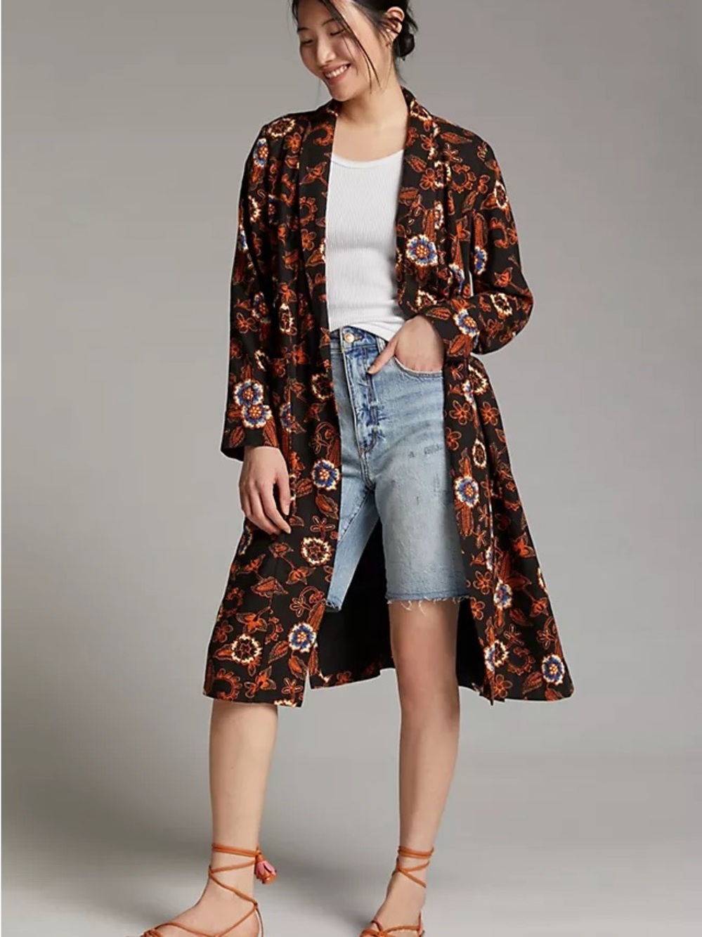 Anthropologie Jessa Paisley Duster Jacket (Small)
